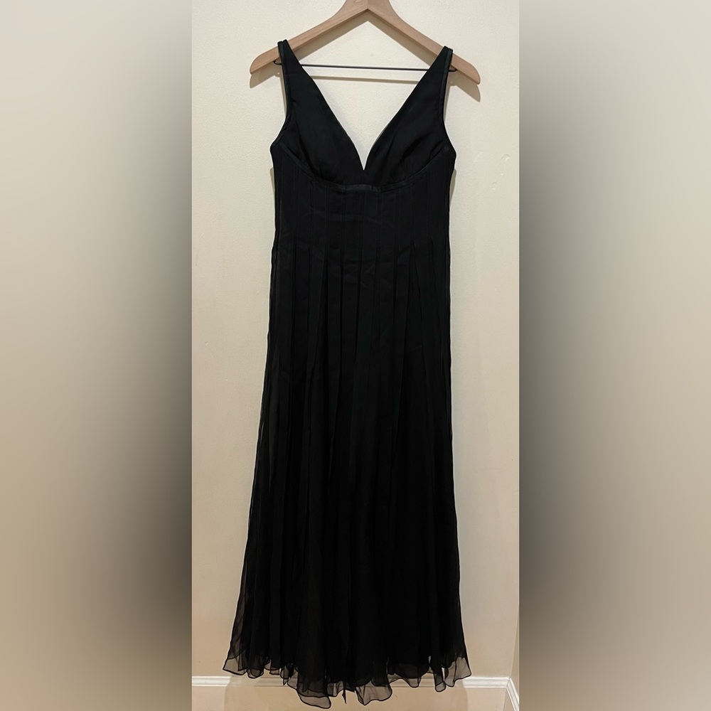 Carmen Marc Valvo Black Maxi Dress